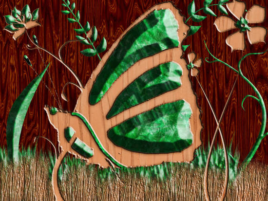 emerald inlay carving