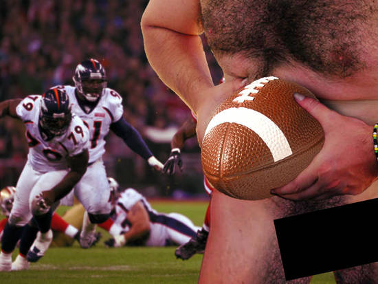 Streaker at Super Bowl
