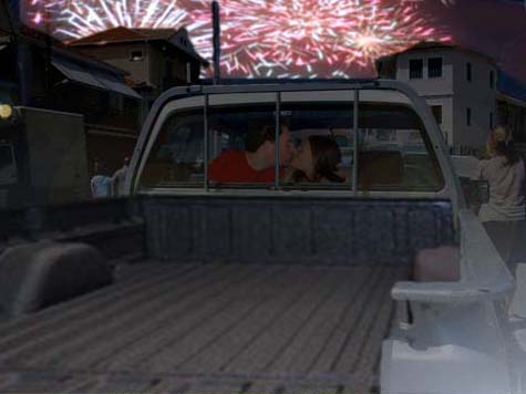 first kiss fireworks