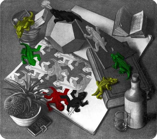 Escher Lizards