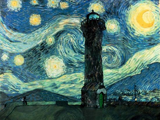 Starry Night Lighthouse