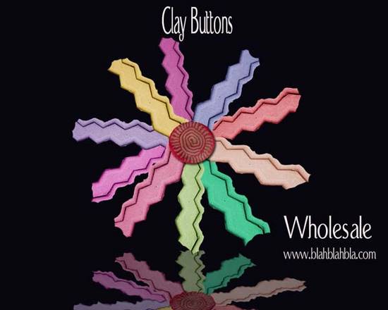 clay buttons