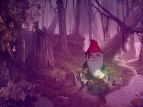 Gnome in fairyland