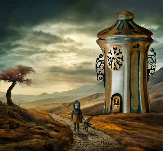 All along the clocktower