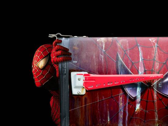 mailbox spiderman