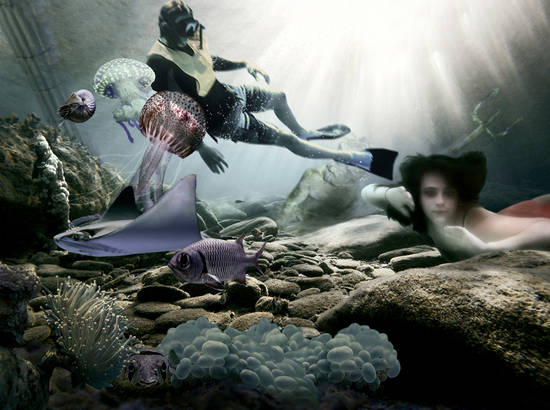 Diving with a mermaid