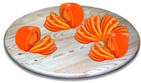 delicious tomato slices