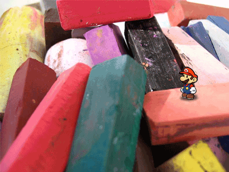 Mario in Chalk Land