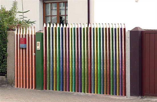 Fence with pencil