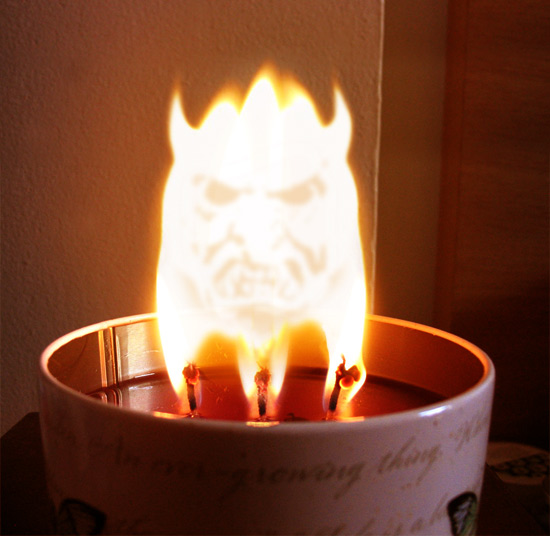 Satan In A Candle