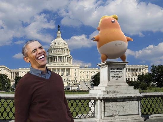 Inflatable ex president