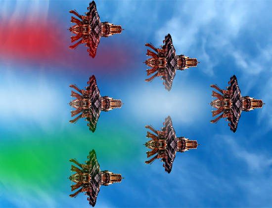 Hungarian fly-past