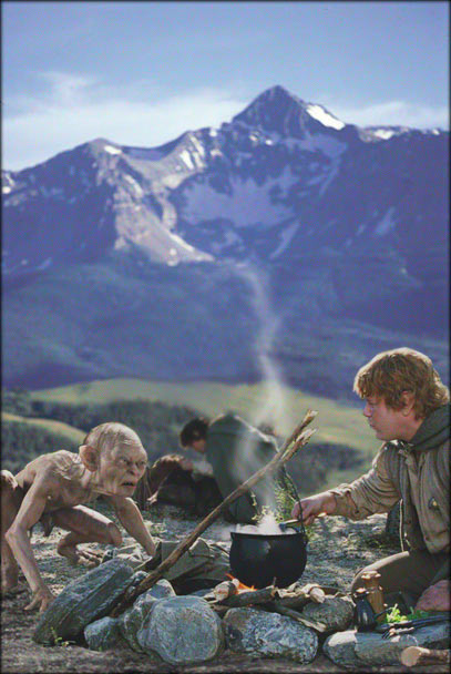 Camping with Gollum