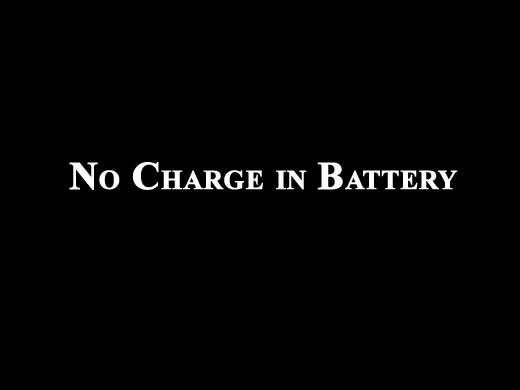 No Charge in Battery