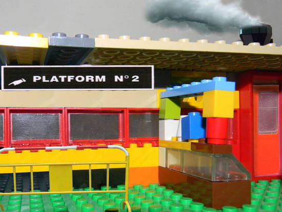 Lego train station
