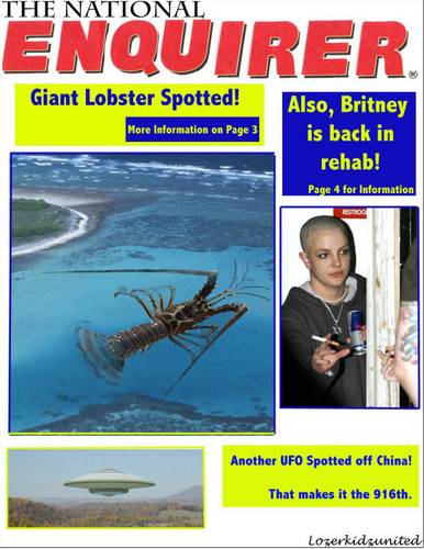 Giant Lobster Spotted.