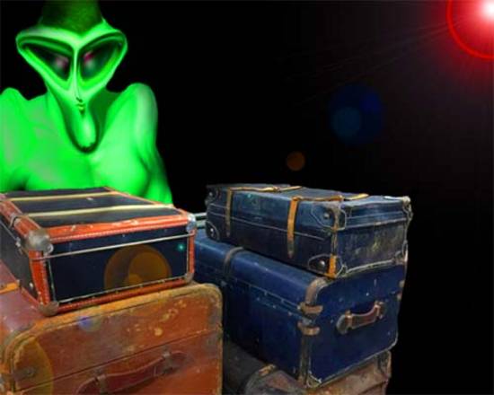 Alien going on holiday.
