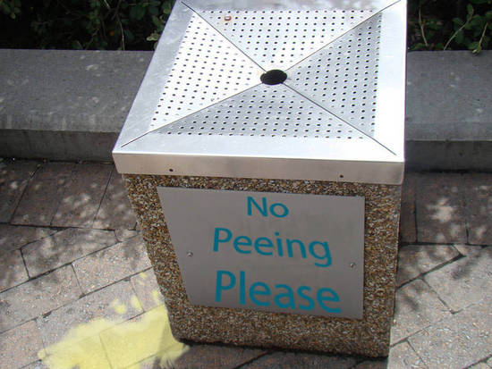 No Peeing