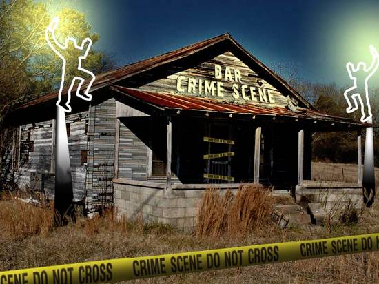 the crime scene bar