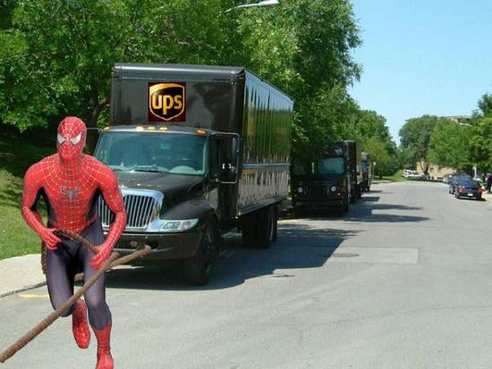 Spider Pulled the UPS 