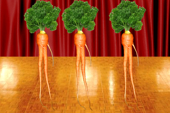step dancing carrots