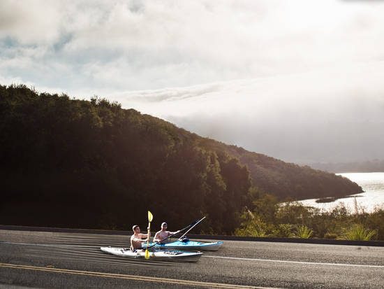 Rowing on the road