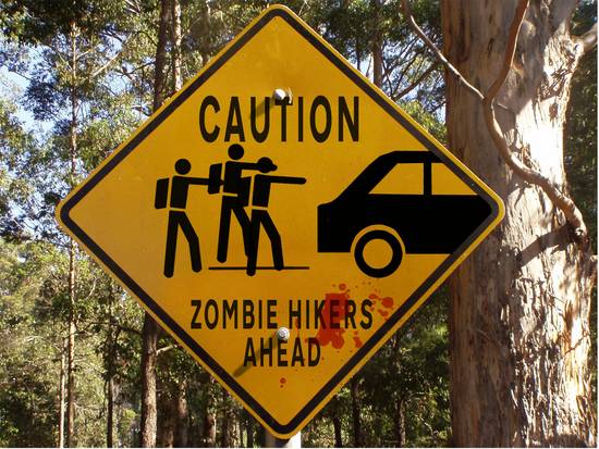Zombie Hikers Ahead
