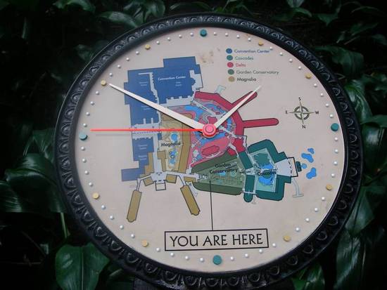 Opryland Clock Map 