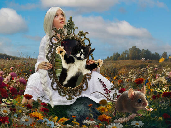 Through the glass, Meow