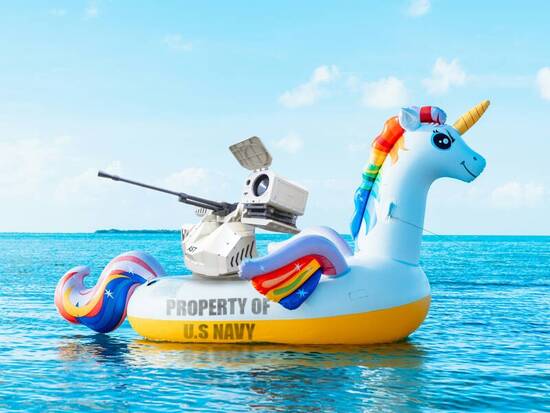 inflatable lost at sea