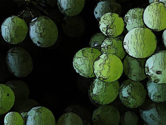 Abstract grapes