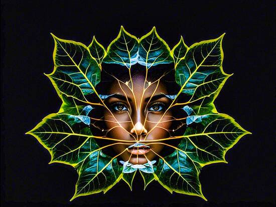 Lady in the Leaf