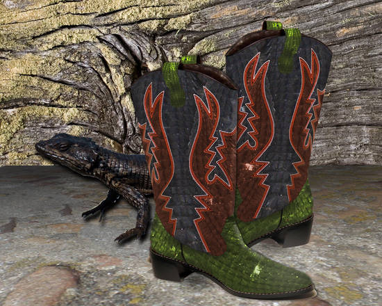 Girdled Lizard Boots