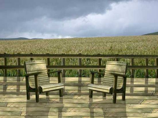 Chairs on a Deck