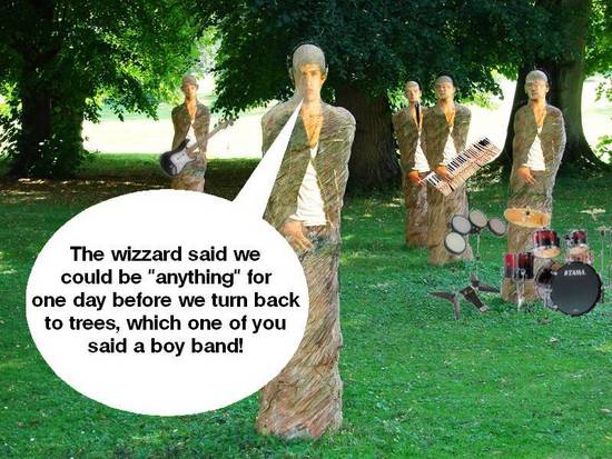 Wooden Boy Band