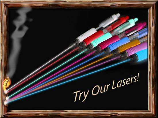 Try our lasers