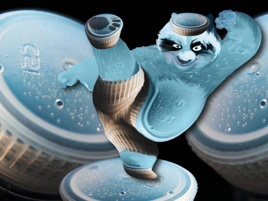 Panda Bottled Water Cap
