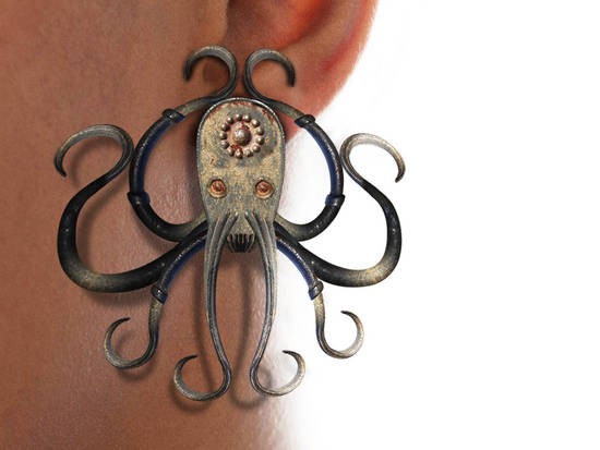 Octopus earring...