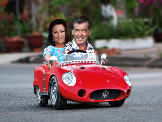 The Brosnans on holiday 