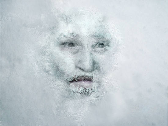 frozen old man