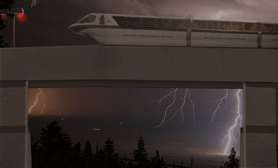 Monorail storm!