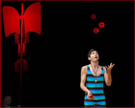 Juggling In Red Light