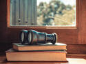 Binoculars on Books