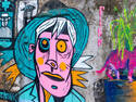 Pink Man Graffitti