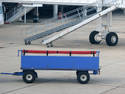Blue Baggage Cart