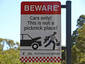 Beware of the cars!