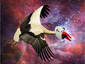 stork in galaxy