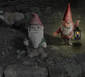 Garden Gnomes at Night