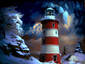 Lighthouse Winter Scene