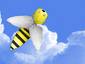 Bee flying high